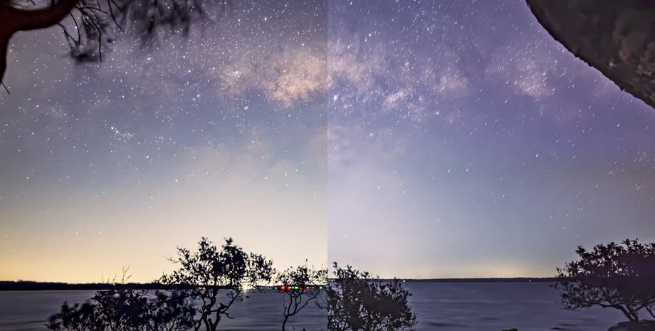 Фото млечного пути на iPhone 15 и iPhone 17